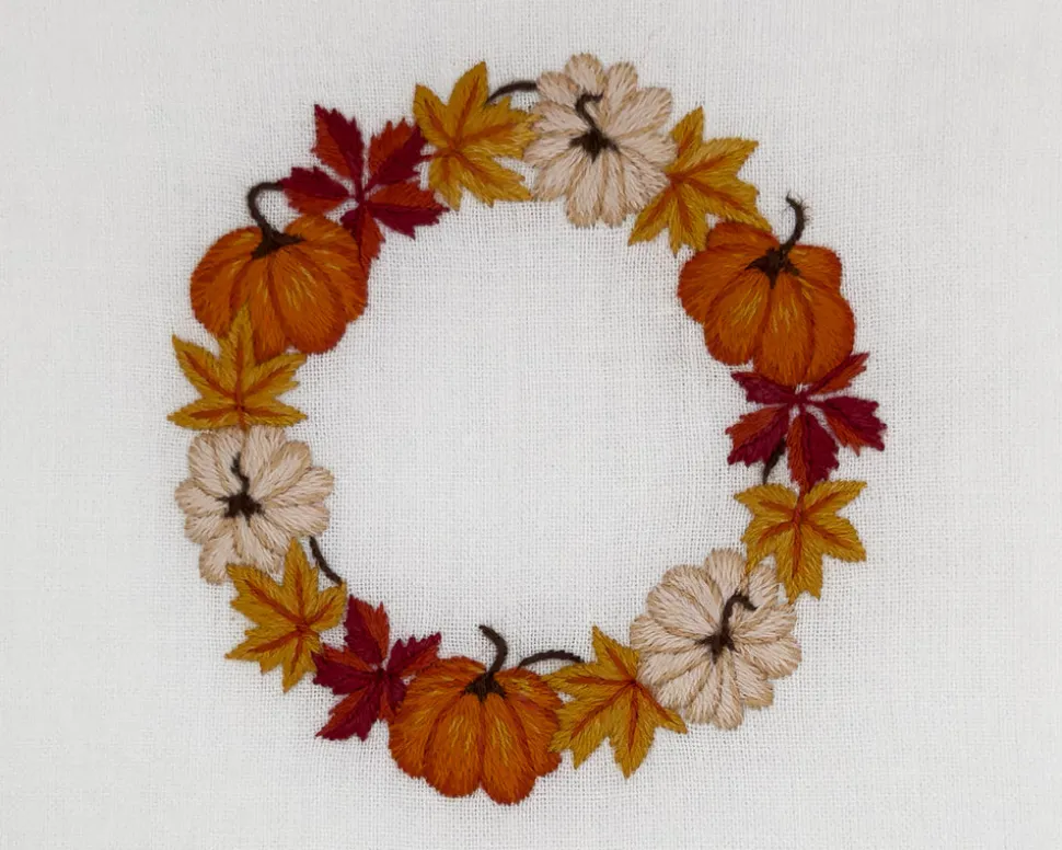 Pumpkin Wreath Tissue Box Cover
