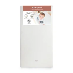 Pure Core Crib Mattress with Hybrid Quilted Waterproof Cover (2-Stage) in White