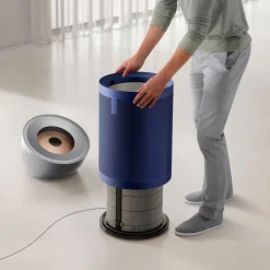 Purifier Big + Quiet Formaldehyde BP03 in Bright Nickel & Prussian Blue