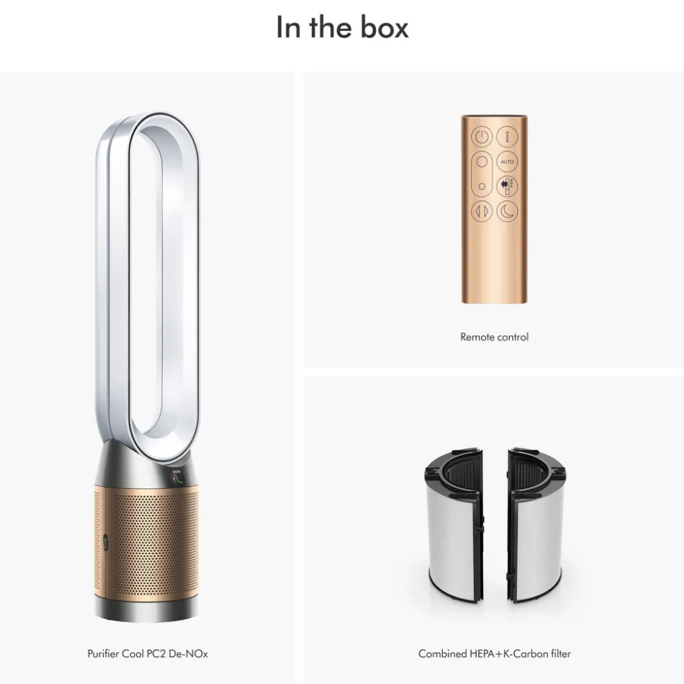 Purifier Cool De-Nox PC2 in White & Gold