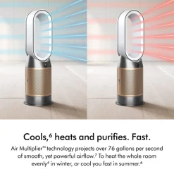 Purifier Hot + Cool De-Nox HP2 in White & Gold