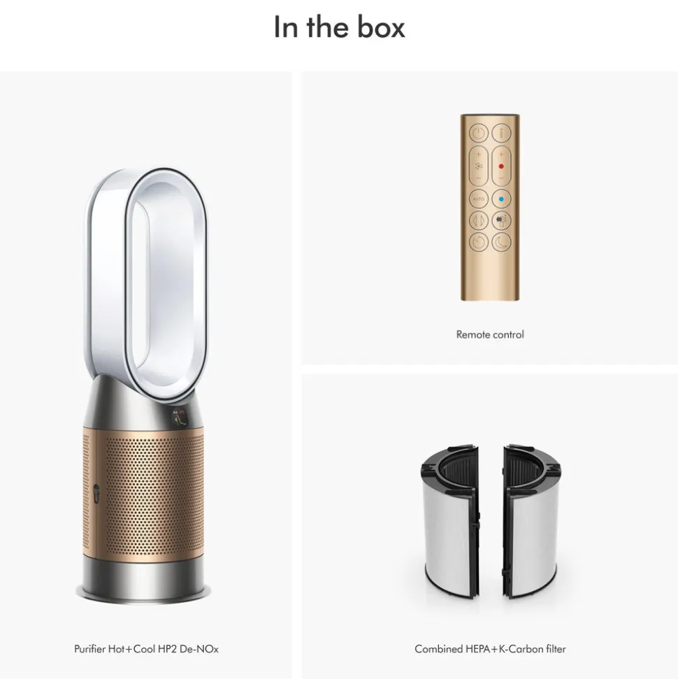 Purifier Hot + Cool De-Nox HP2 in White & Gold