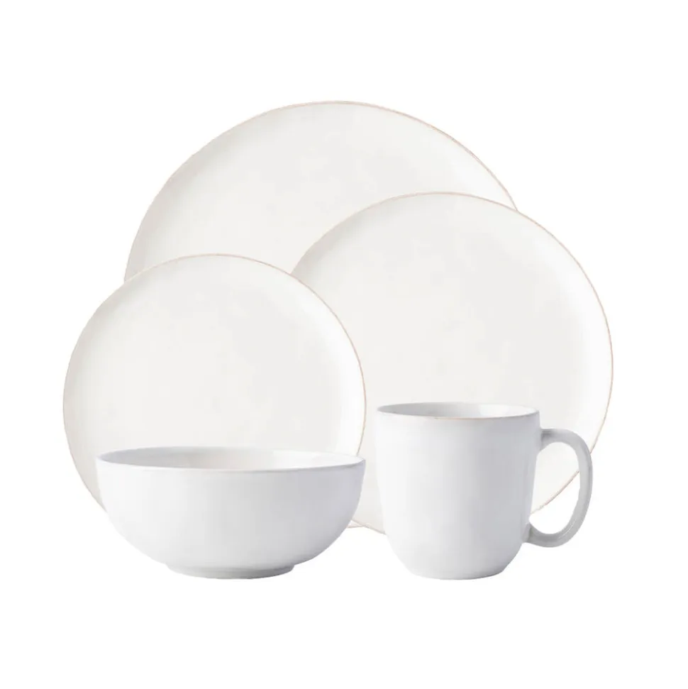 Puro Coupe 5-Piece Place Setting in Whitewash