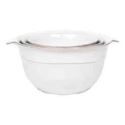 Puro Nesting Serving Bowl, Set of 3 in Whitewash