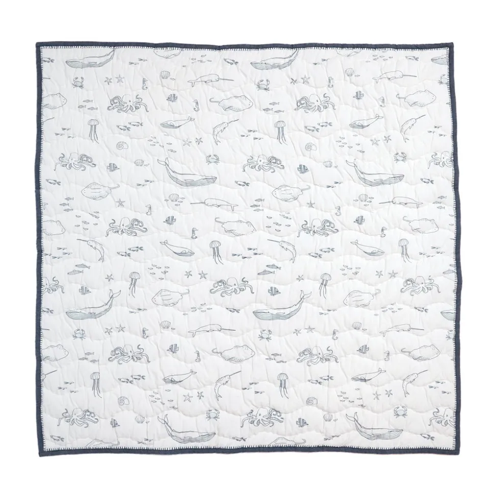 Quilted Chambray Blanket