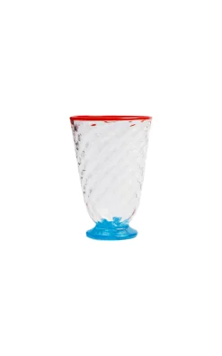 Quilted Glasses in Quilted Multicolor, Set of 4