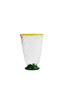 Quilted Glasses in Quilted Multicolor, Set of 4