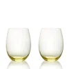 Quinn Optic Tumblers Citrine, Set of 2