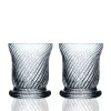 Quinn Optic Votive Holders Clear, Set of 2