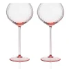 Quinn Rose Red Wine Glasses, Set of 2