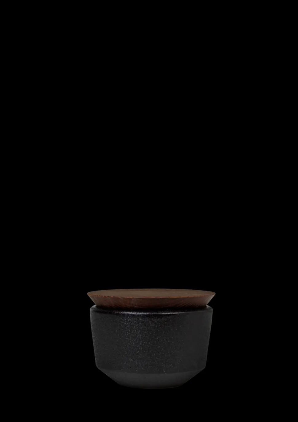 RÅ Salt Cellar with Lid in Black