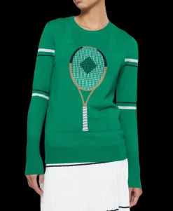 Racquet Sweater in Green