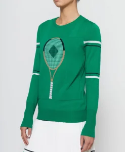 Racquet Sweater in Green