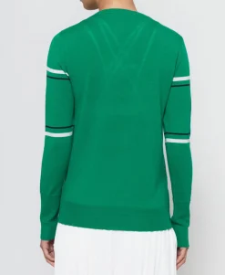 Racquet Sweater in Green