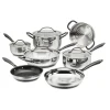 Radiant Pro Stainless with Brushed Titanium Finish 11-Piece Set in Stainless Steel