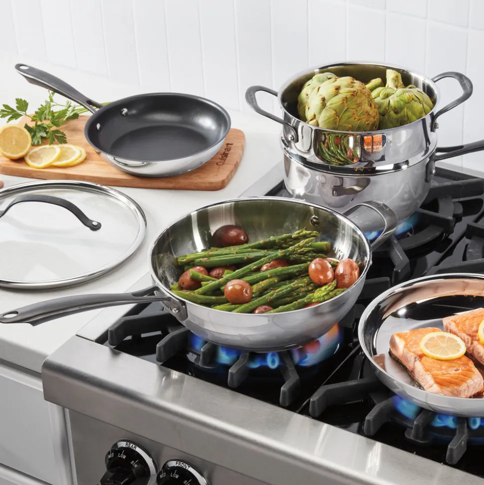 Radiant Pro Stainless with Brushed Titanium Finish 11-Piece Set in Stainless Steel