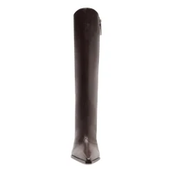 Raffaela Up Leather Boot in Dark Chocolate