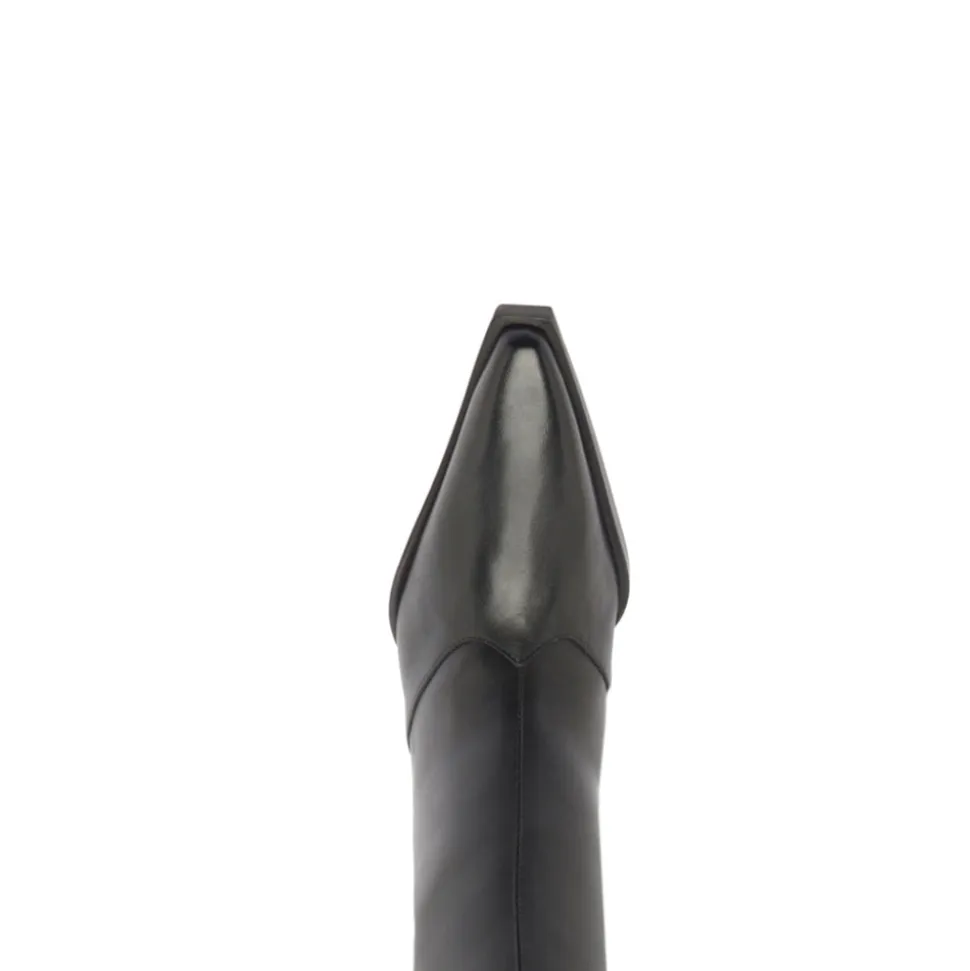 Raffaela Up Leather Boot in Black