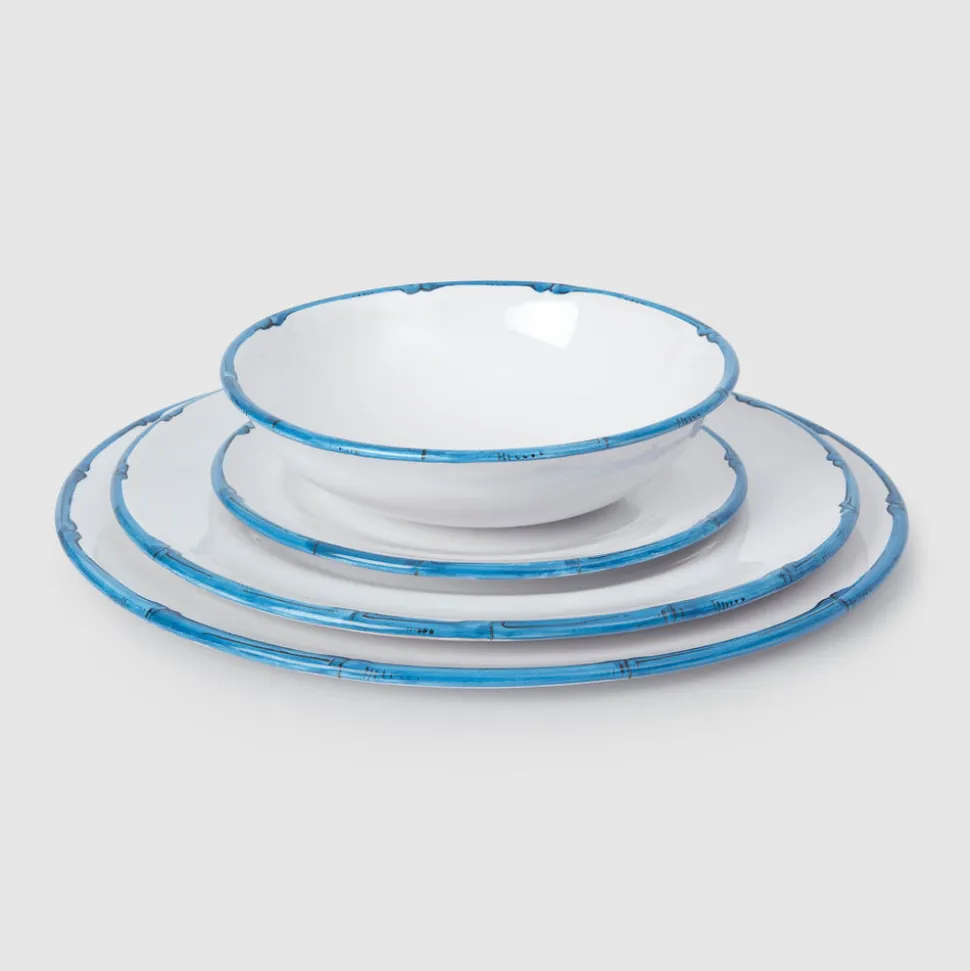 Ramatuelle Bamboo Bowl in Blue