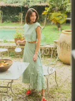 Raquel Top in Minty Green