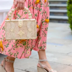 Rattan Cage Clutch