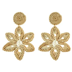 Rattan Celine Earring