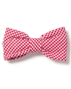 Red Mini Gingham Dog Bow Tie