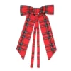 Red Tartan Bow, Set of 4