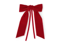 Red Velvet Napkin Bows, Set of 4