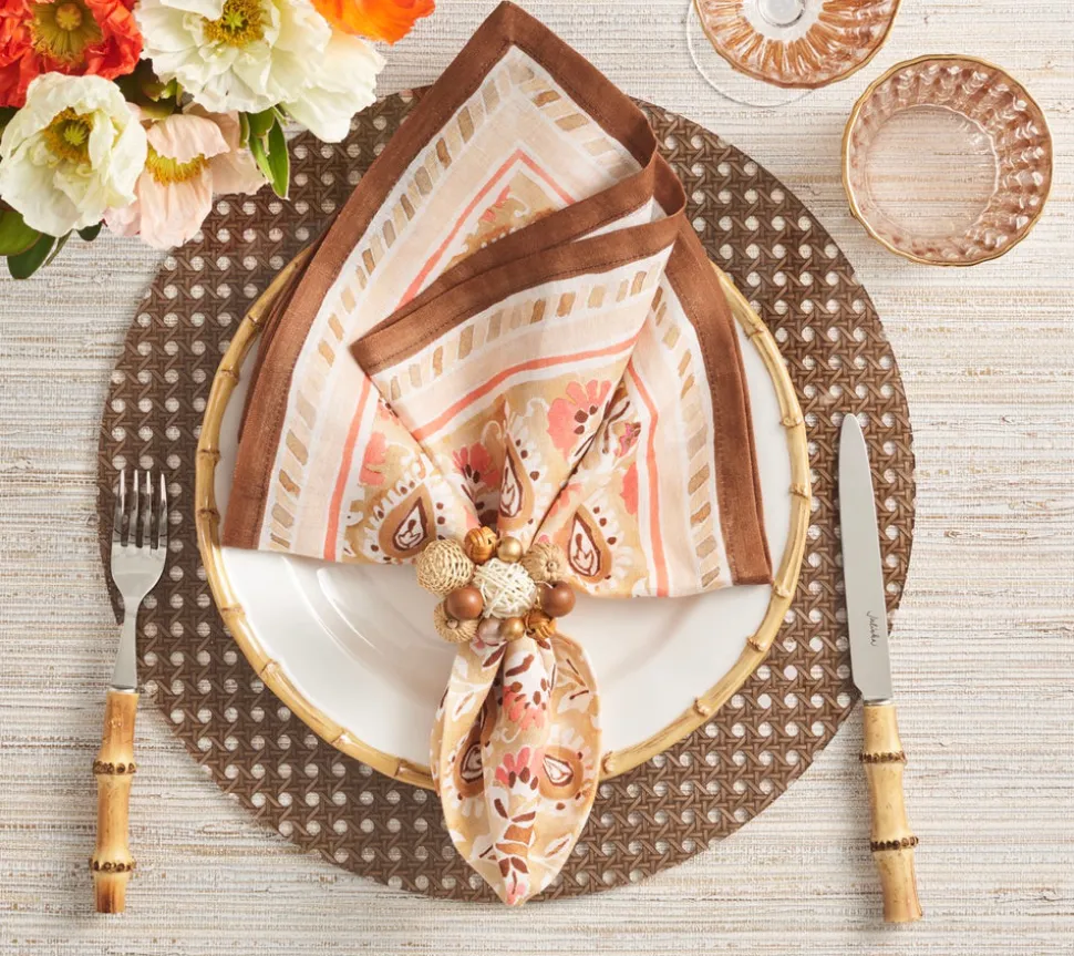 Reed Placemat in Brown, Set of 4
