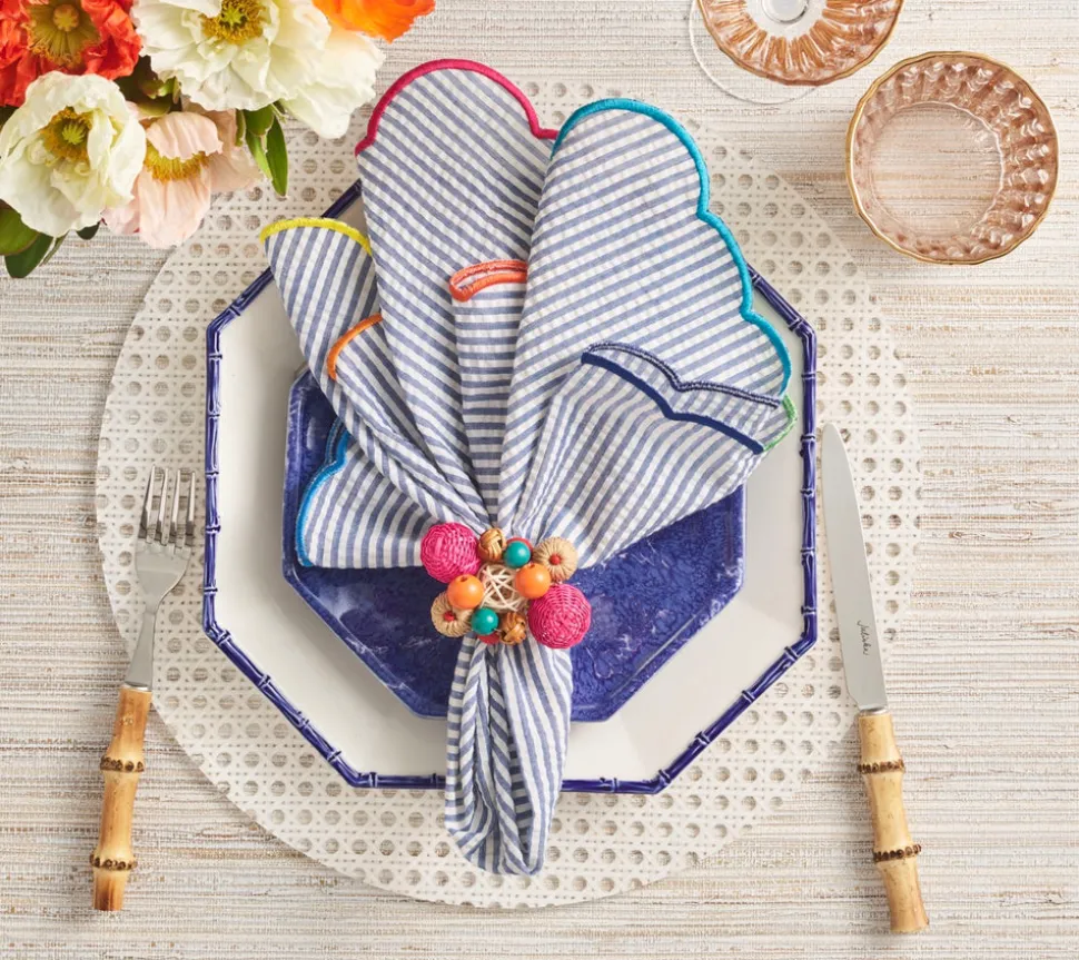 Reed Placemat in White, Set of 4