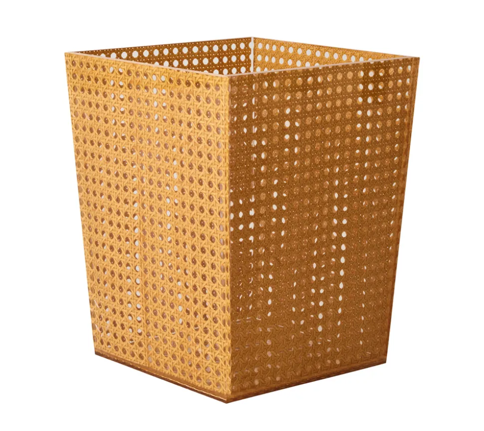 Reed Waste Basket in Natural