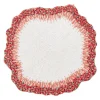 Reef Chic Placemat in White, Coral & Turquoise, Set of 2