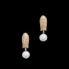 Reef Earrings in Gold & White