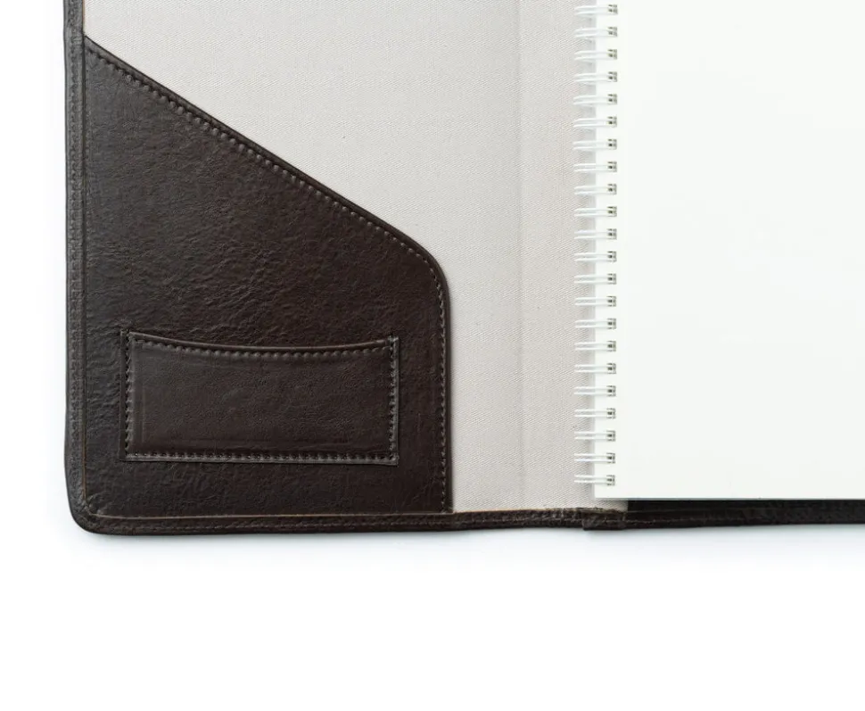 Refillable Journal in Vintage Walnut Leather