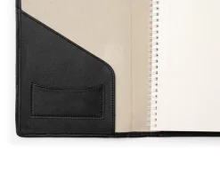 Refillable Journal in Vintage Black Leather