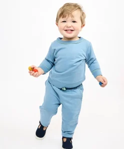 Remy Baby Sweatshirt in Dusty Blue