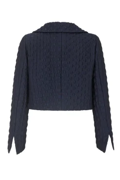 Remy Cropped Jacket Diamond Cloqué
