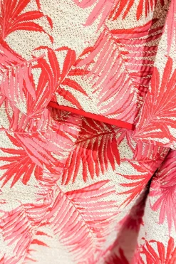 Remy 50s Midi Skirt Palm Jacquard