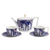 Renaissance Teapot, Teacup, & Saucer in Gold, Set of 2