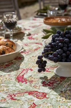 Renne Reindeer Tablecloth in Red & Green