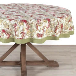 Renne Reindeer Tablecloth in Red & Green