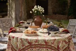 Renne Reindeer Tablecloth in Red & Green