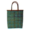 Retro-Travel Bucket in Sea Glass & Rust