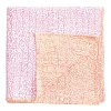 Reversible Kantha Table Cover in Fuchsia Block Print Leaves
