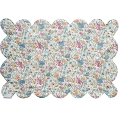 Reversible Scalloped Placemat Made With Liberty Fabric in Donna Leigh