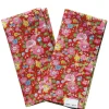Reversible Stitch Napkin Set Made With Liberty Fabric in Betsy Star & Capel