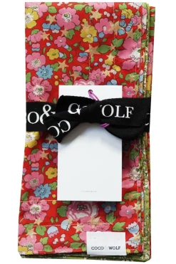 Reversible Stitch Napkin Set Made With Liberty Fabric in Betsy Star & Capel