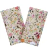 Reversible Wavy Napkin Set Made With Liberty Fabric in Linen Garden