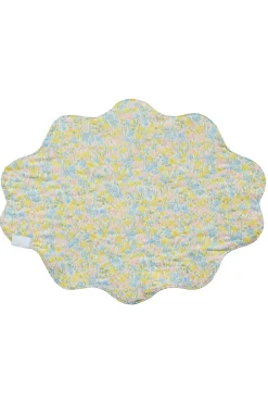 Reversible Wavy Placemat Made With Liberty Fabric in Spring Blooms & Meadowland
